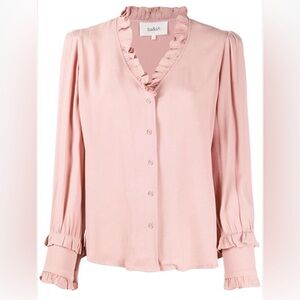 Ba&sh Blush Ruffle Blouse